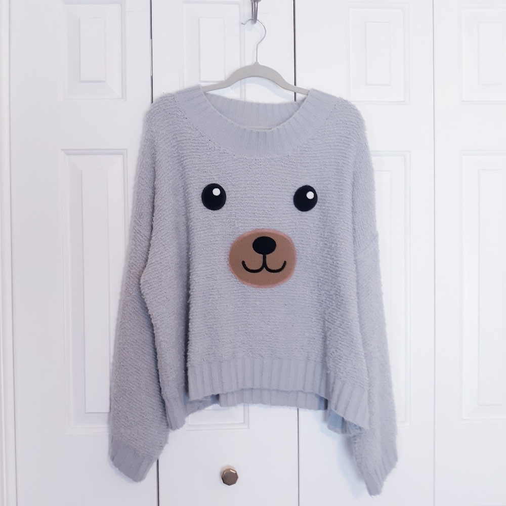 [Sold] Wildfox teddy bear rare oversized sweater - Picture 4 of 10